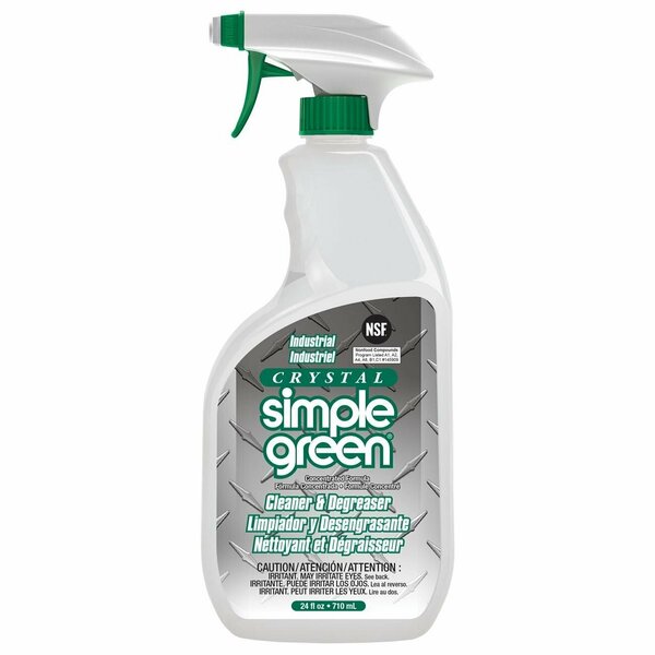 Simple Green Cleaner and Degreaser, Crystal, Biodegradable, 24 oz 19024